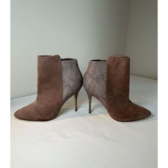 Steve Madden women’s pointed toe suede/leather stiletto bootie size 11.  #5-0171 - Picture 4 of 9